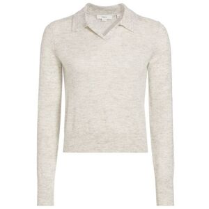 VinceMerino Wool Blend Polo Sweater